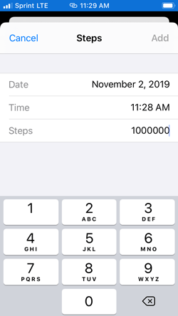 Adding a million steps to Apple Health